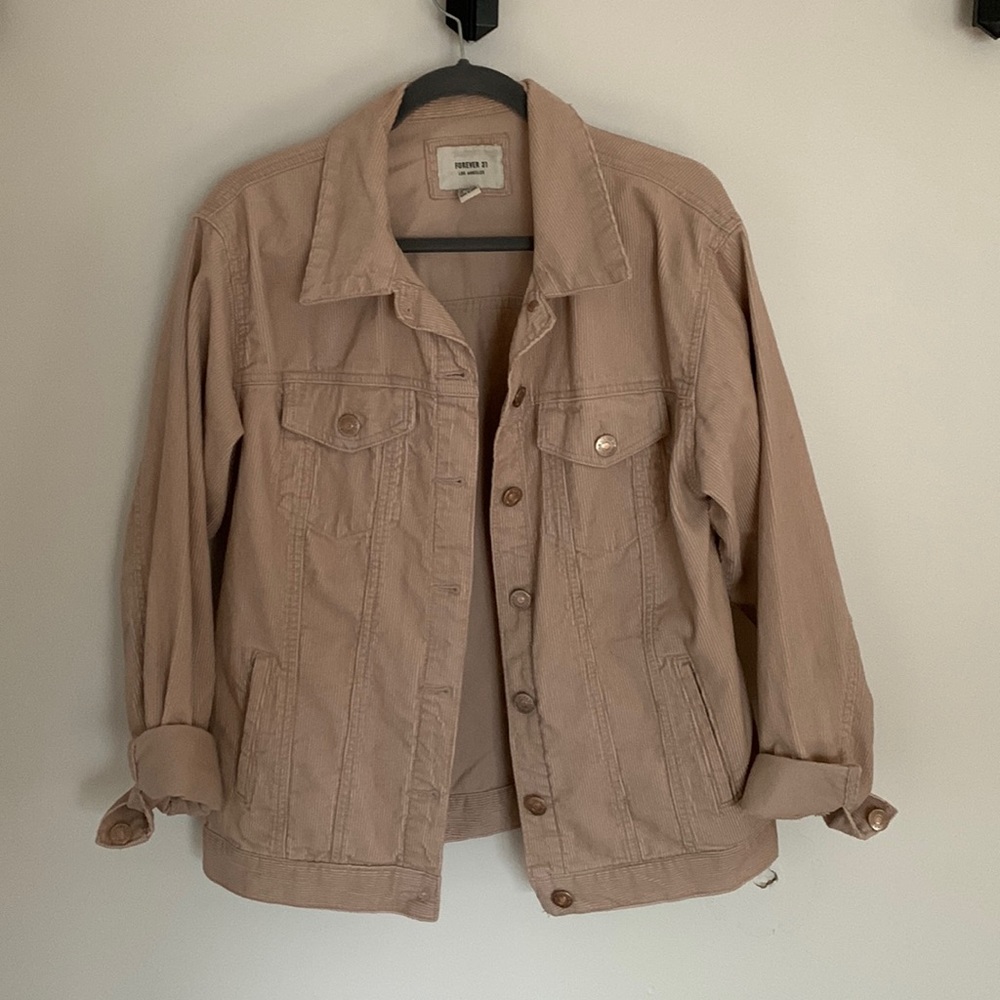 Pink corduroy blazer